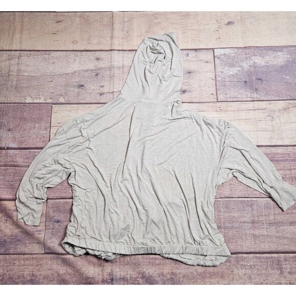 Torrid 5 Super Soft Hooded Cardigan Open Front Size 5X Heather Oatmeal Cream - Picture 7 of 8